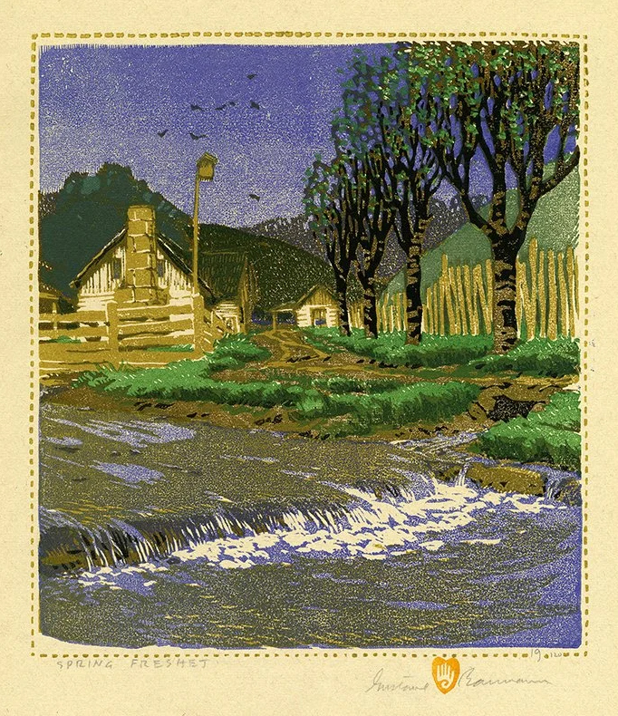 Gustave Baumann - Spring Freshet
